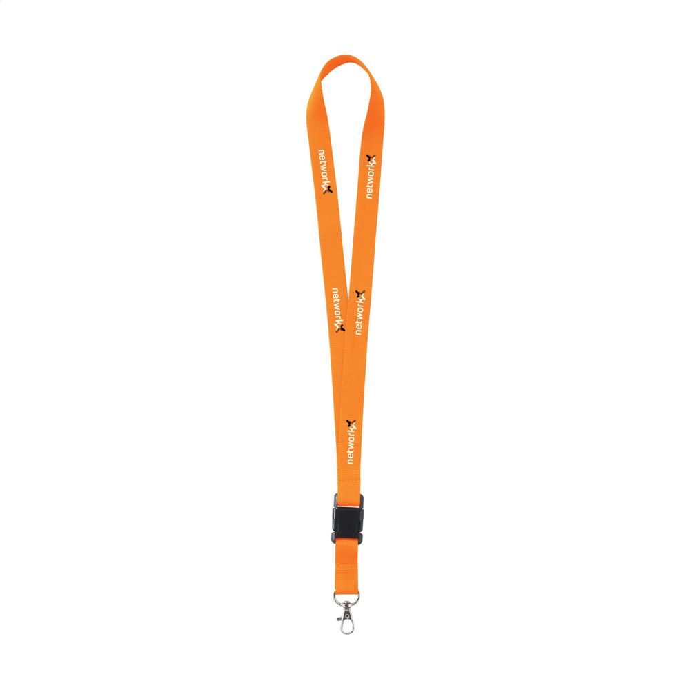 KeyCord 2 cm lanyard - fluor-oranje