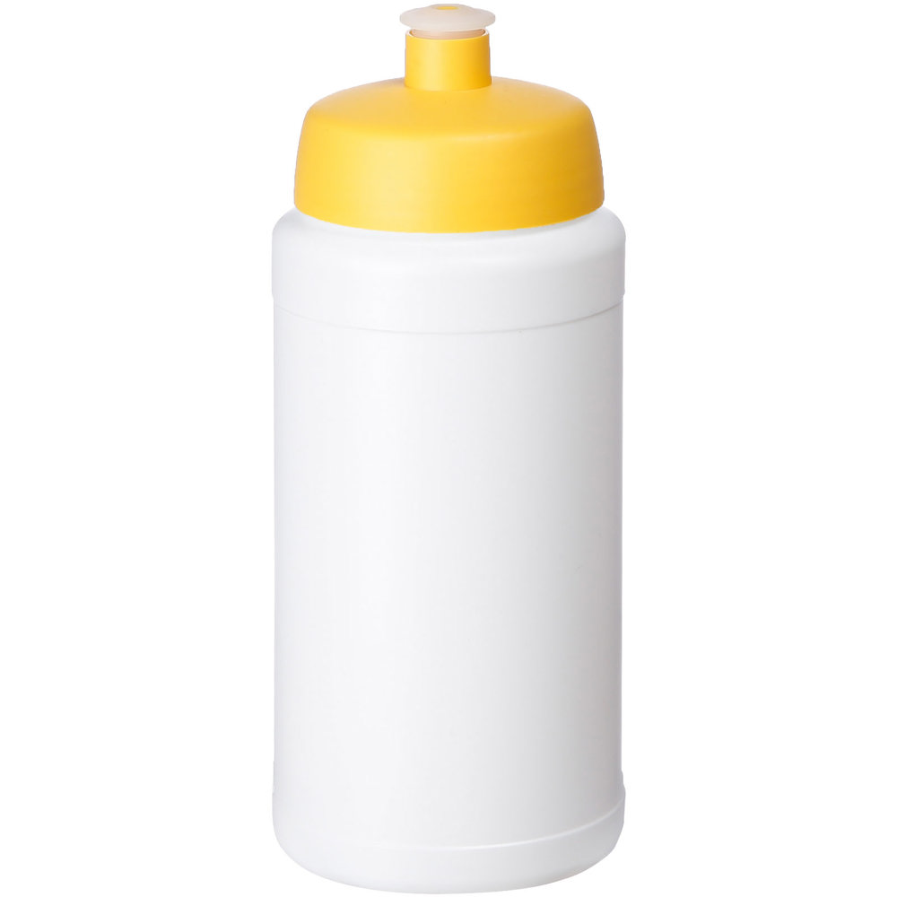 Baseline® Plus 500 ml drinkfles met sportdeksel - Wit, Geel