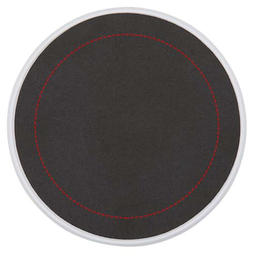 Alcor opvouwbare magnetische telefoonstandaard van gerecycled plastic met bamboedetails