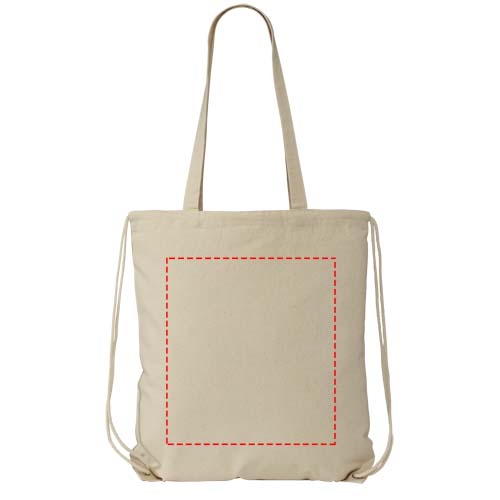 Eliza 240 g/m² katoenen rugzak met trekkoordsluiting 6L