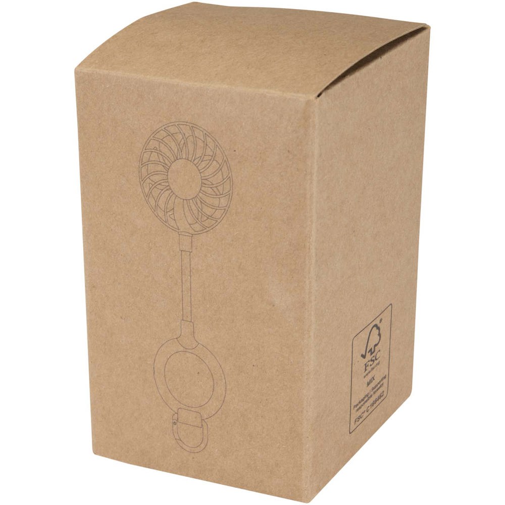 Ventio draagbare ventilator van gerecycled plastic met magneet