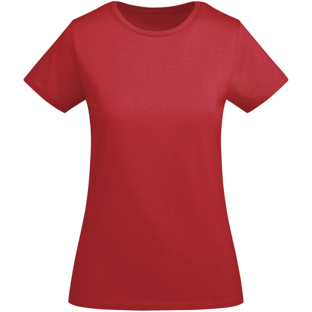 Breda biologisch katoenen dames T-shirt met korte mouwen - Rood