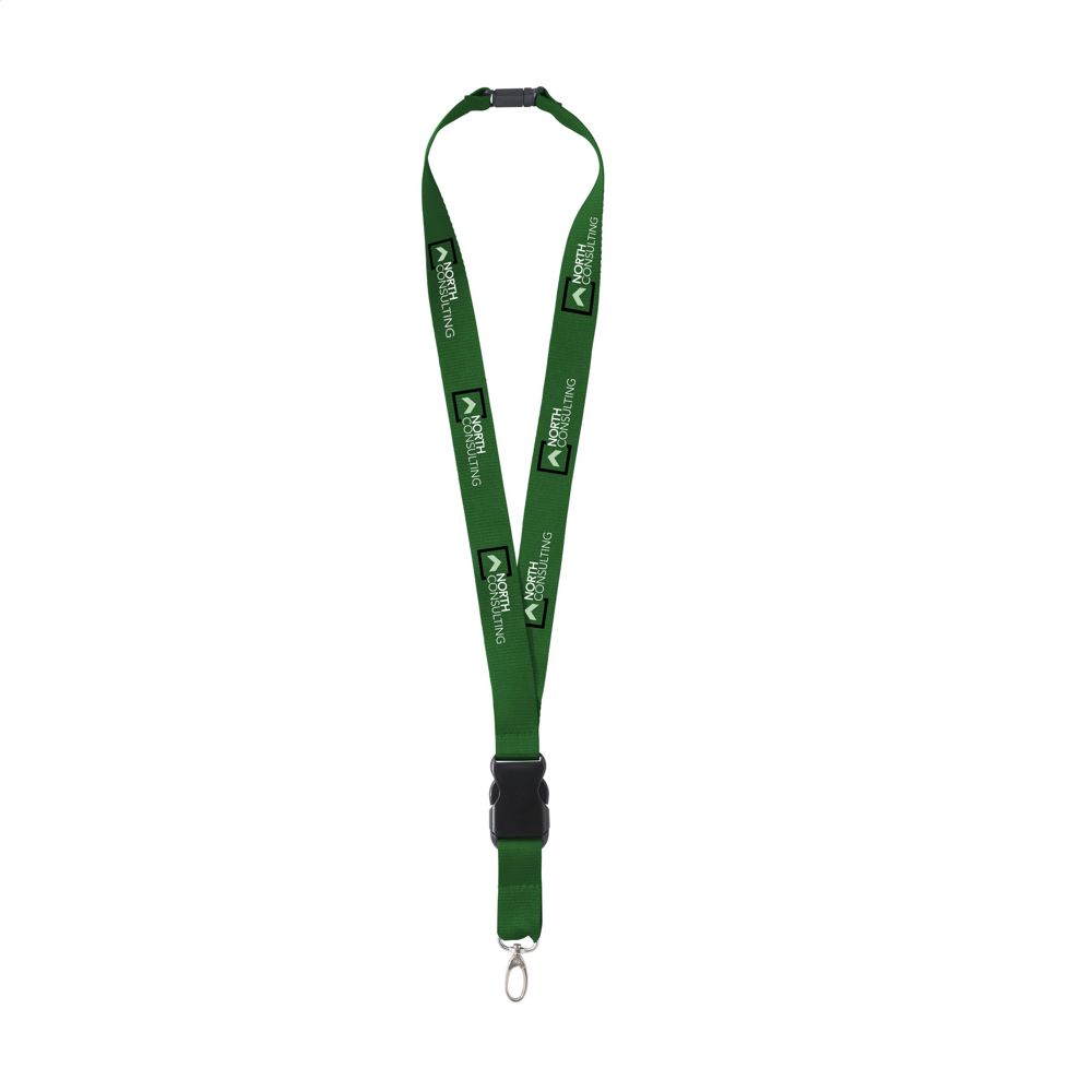 KeyCordSafety 2,4 cm lanyard - Groen