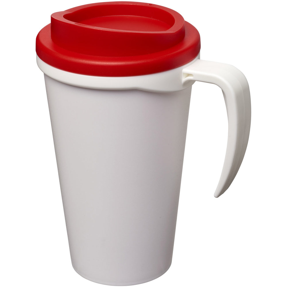 Americano® grande 350 ml geïsoleerde beker - Wit, Rood