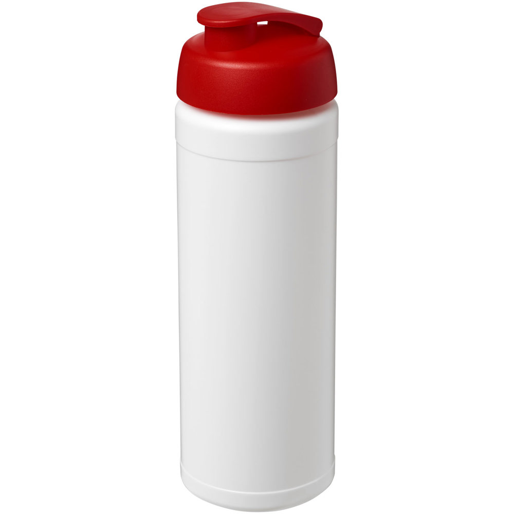 Baseline® Plus 750 ml sportfles met flipcapdeksel - Wit, Rood