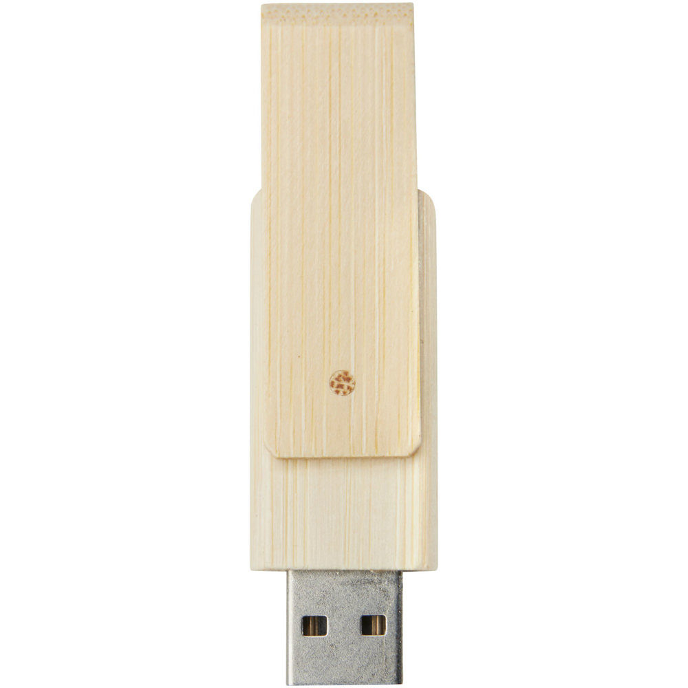 Rotate USB flashdrive van 16 GB van bamboe