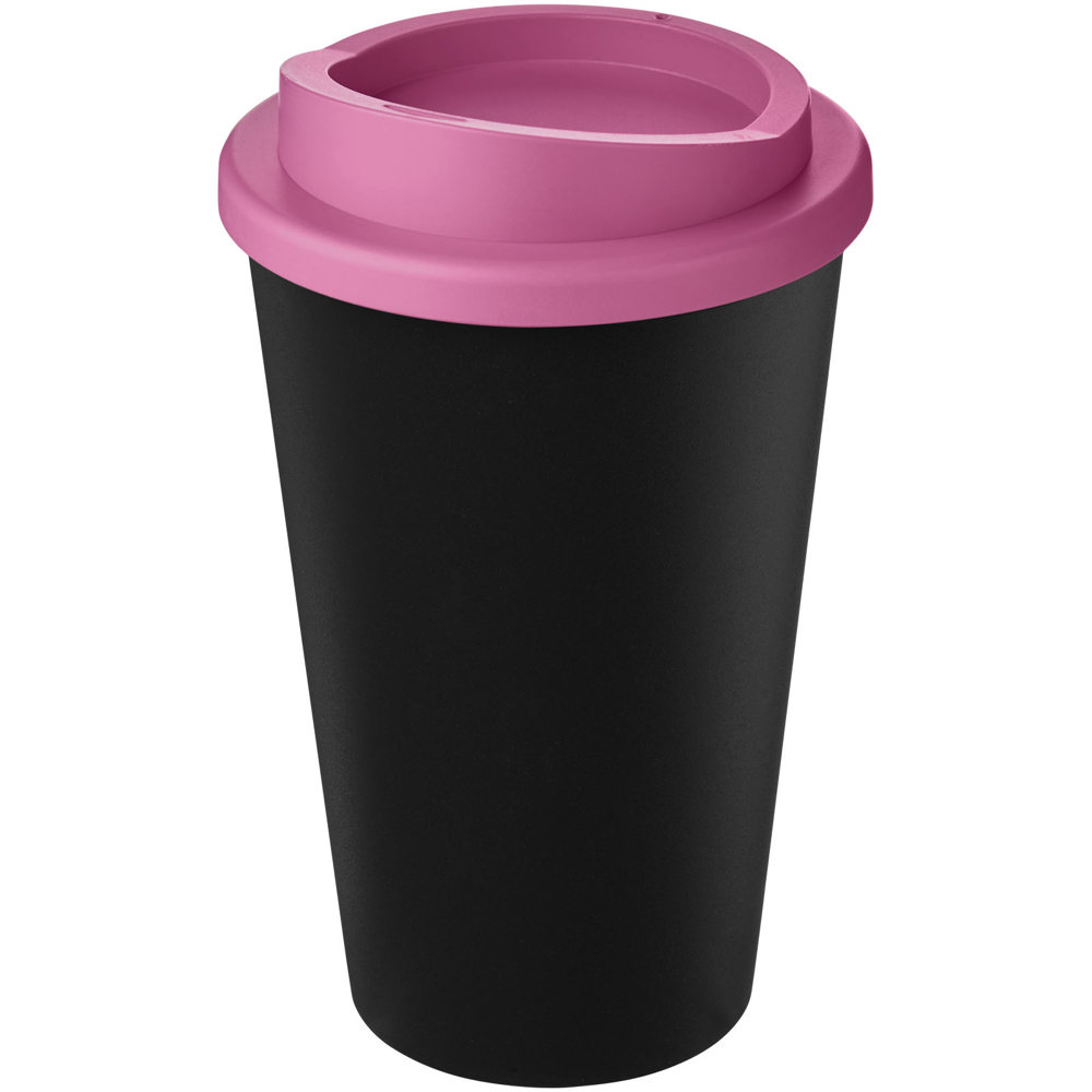 Americano® Eco 350 ml gerecyclede drinkbeker - Zwart, Roze