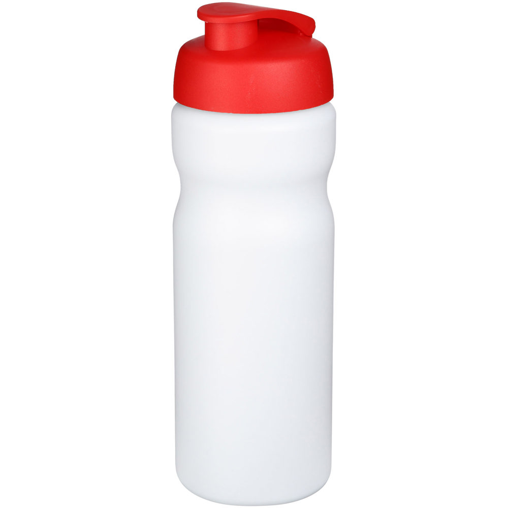 Baseline® Plus 650 ml sportfles met kanteldeksel - Wit, Rood