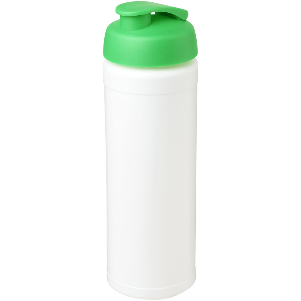 Baseline® Plus grip 750 ml sportfles met flipcapdeksel - Wit, Groen