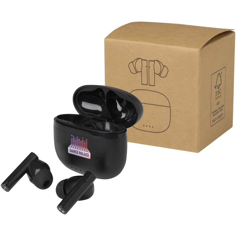 Alterf gerecycleerde plastic True Wireless Bluetooth®-oordopjes met siliconen oordopjes