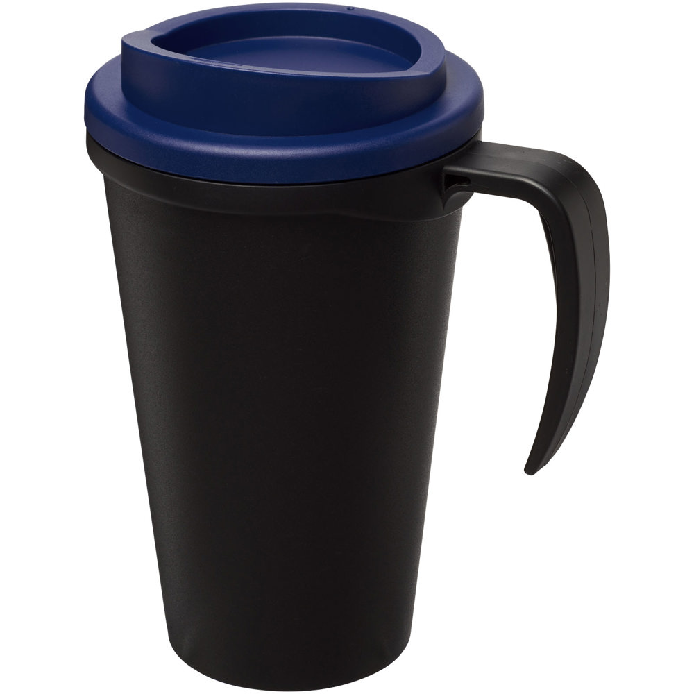 Americano® grande 350 ml geïsoleerde beker - Zwart, Blauw