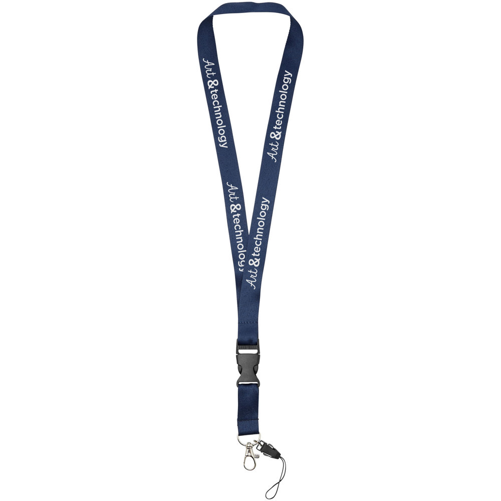 Sagan lanyard met afneembare gesp en telefoonhouder