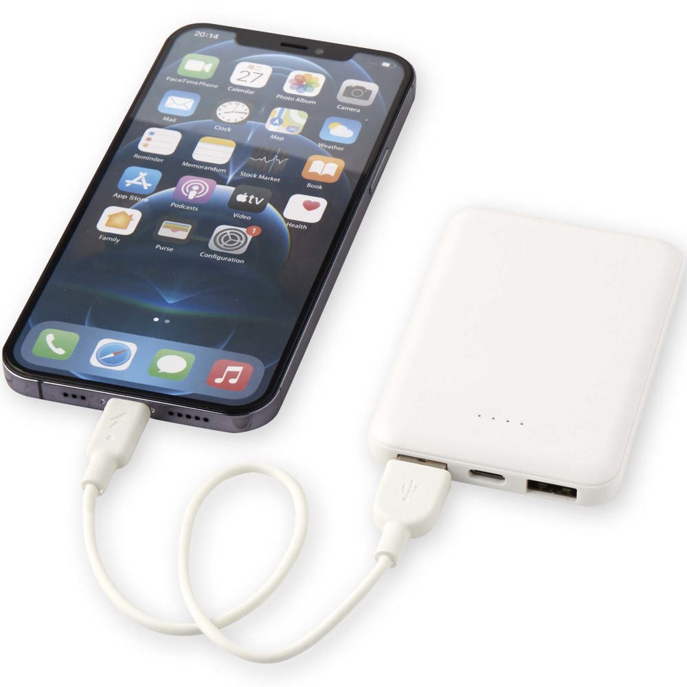Asama type-C powerbank van 5000 mAh van gerecycled plastic