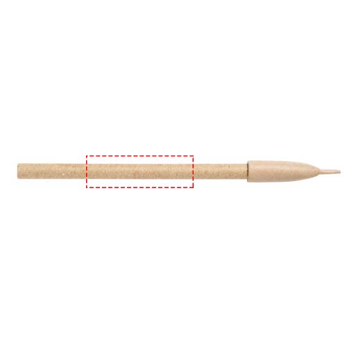 Asilah balpen van gerecycled papier (blauwe inkt)