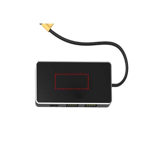 SCX.design H20 8-in-1 USB-hub met dubbele ingang en 6 poorten