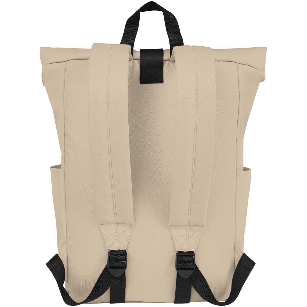 Byron 15,6" rugzak van GRS RPET met opgerolde bovenkant 18 L