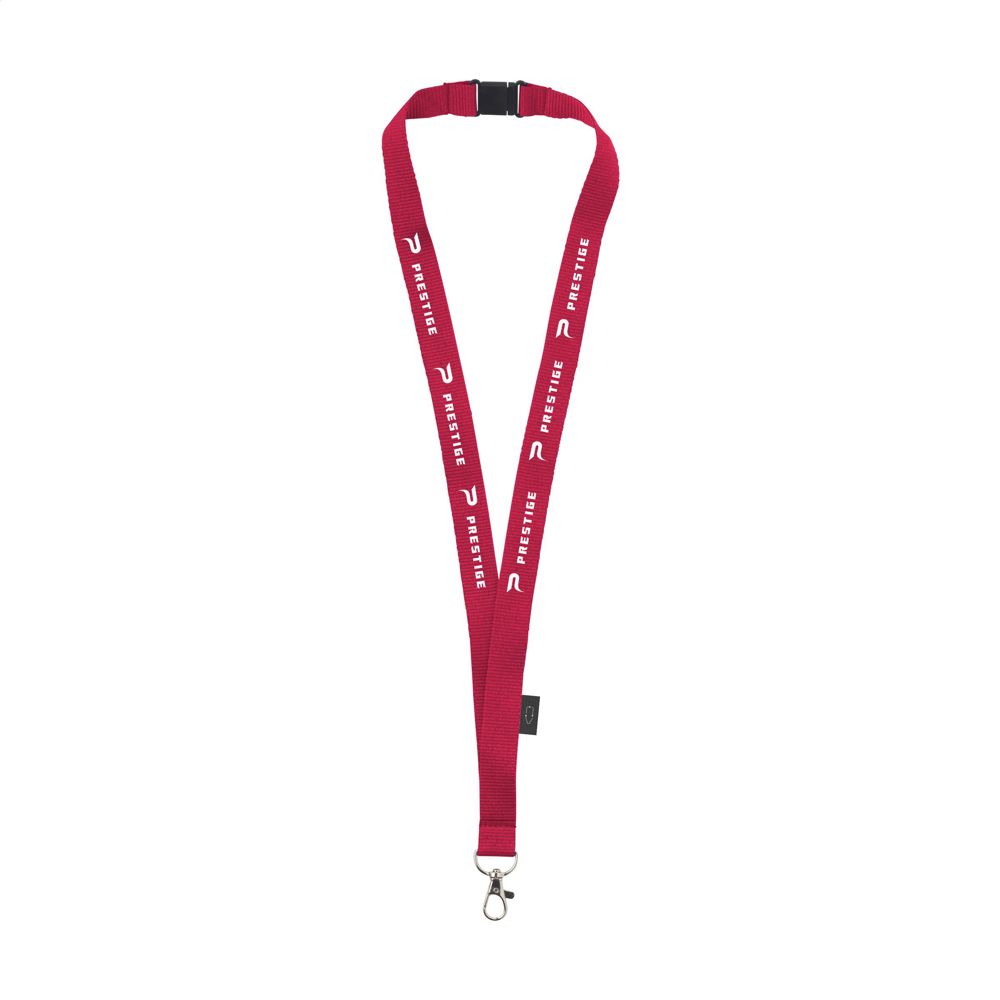 Lanyard Safety GRS RPET 2 cm keycord - Rood