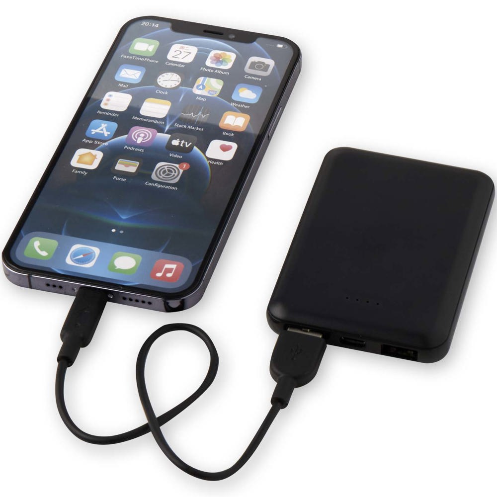 Asama type-C powerbank van 5000 mAh van gerecycled plastic