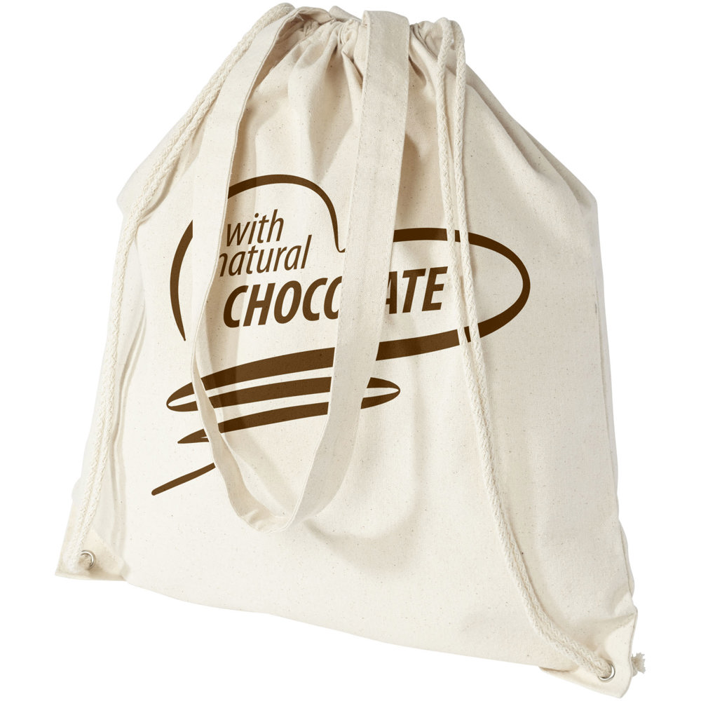 Eliza 240 g/m² katoenen rugzak met trekkoordsluiting 6L