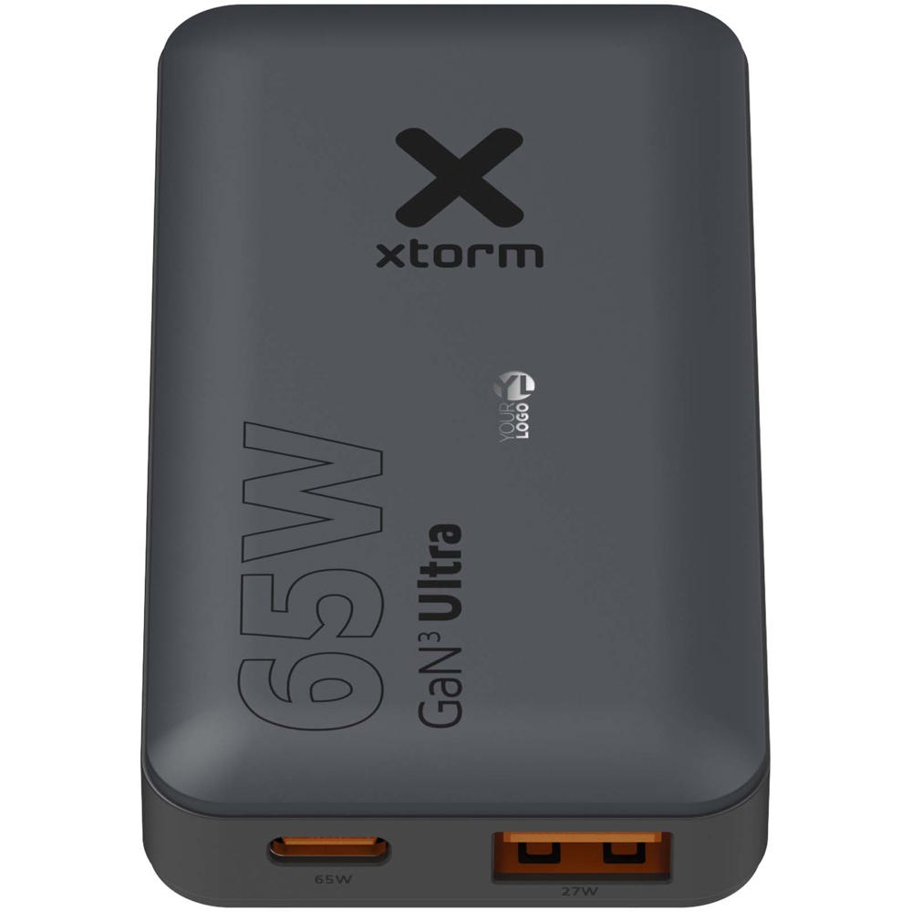 Xtorm snellader voor op reis van 65 W met kabel en reisetui