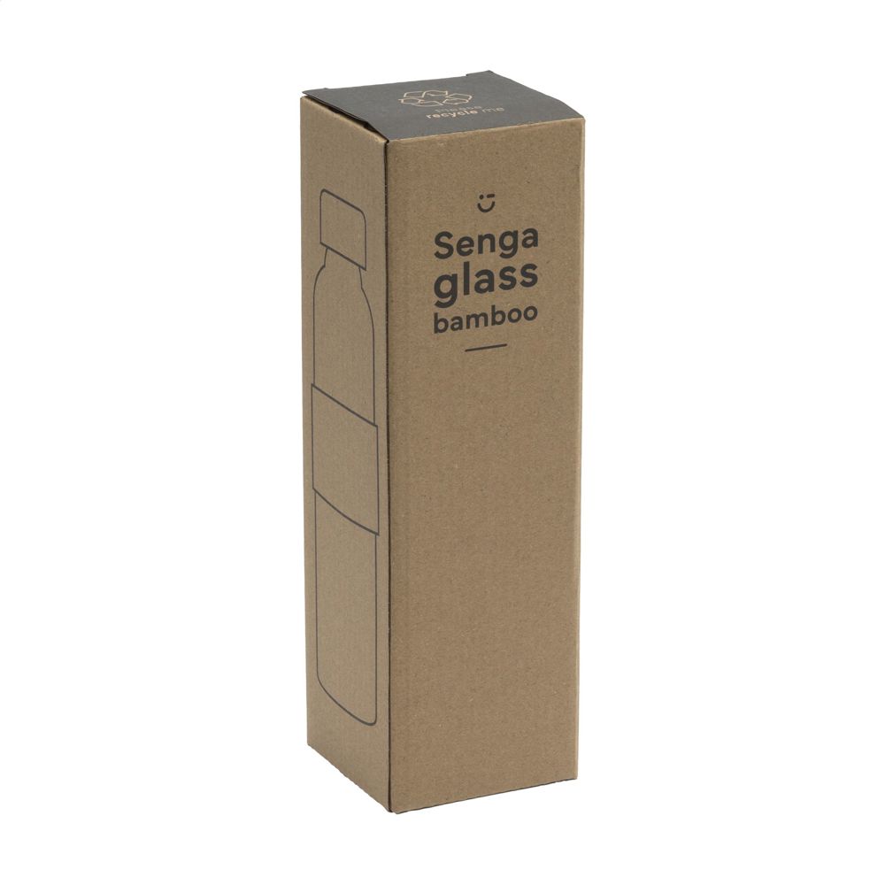 Senga Glass Bamboo 500 ml drinkfles