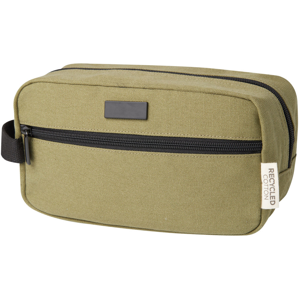 Joey GRS gerecycled canvas reisetui voor accessoires 3,5 l - Olijf