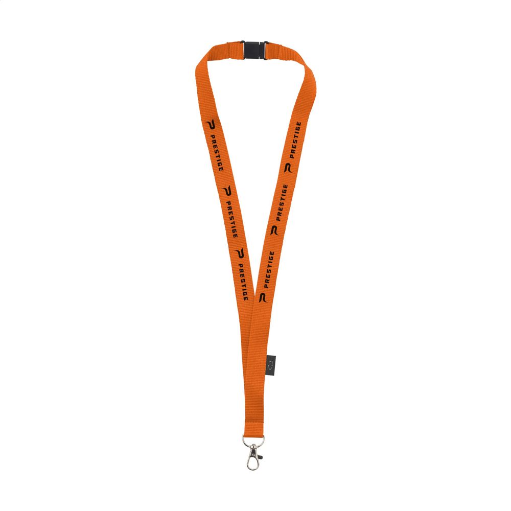 Lanyard Safety GRS RPET 2 cm keycord - Oranje